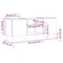 Voir la diapositive 6 : VIDAXL Armoire a disques blanc brillant 121x38x48 cm bois d'ingenierie