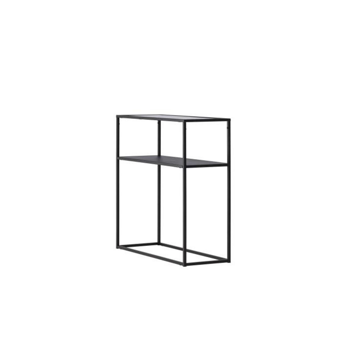 Paris Prix Console Design en Verre  Bogota  80cm Noir