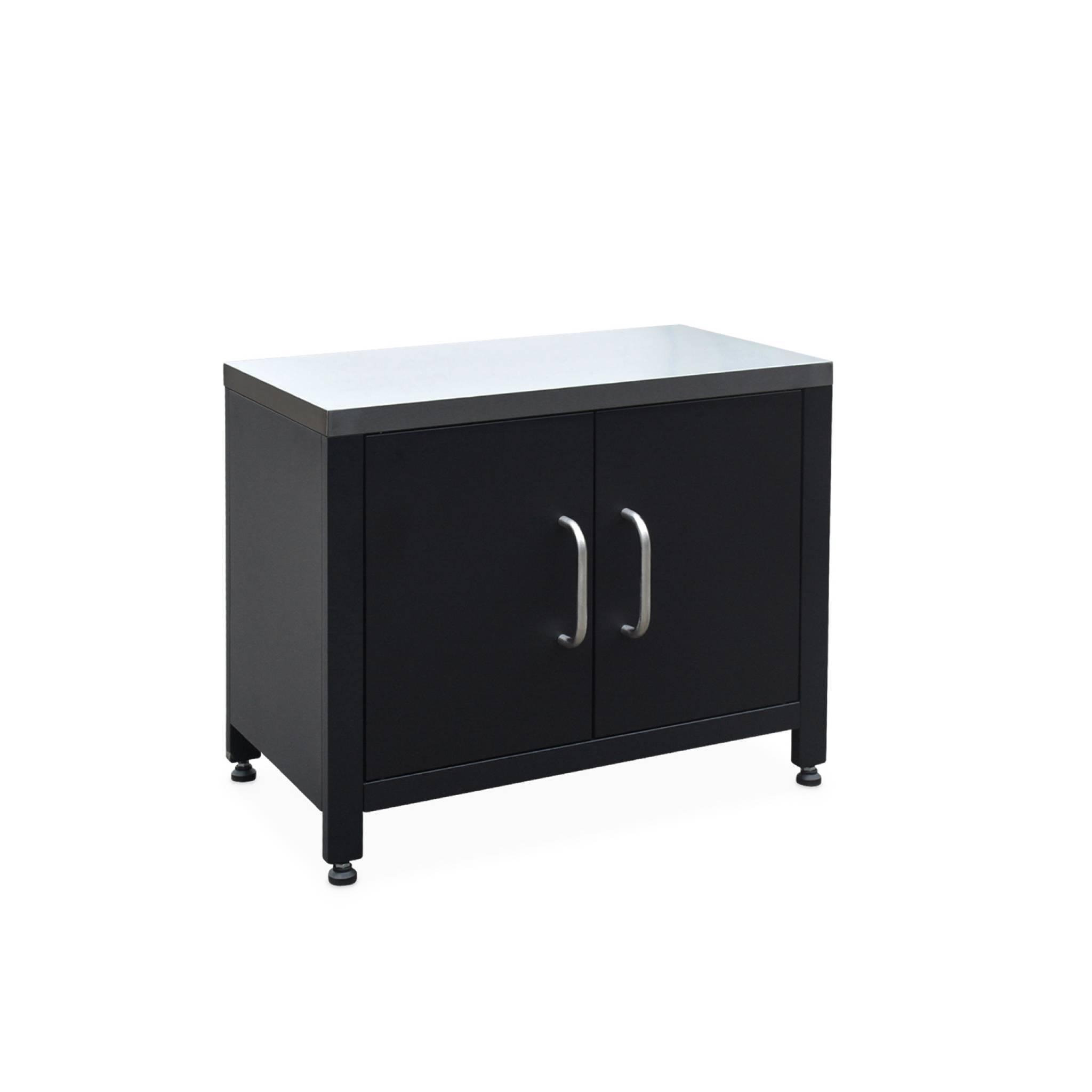 Voir la diapositive 1 : SWEEEK Meuble de cuisine extérieure en acier L80cm