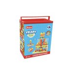 JeuJura Jeu d'équilibre et de construction Tecap Multiform - 100 pièces en bois naturel