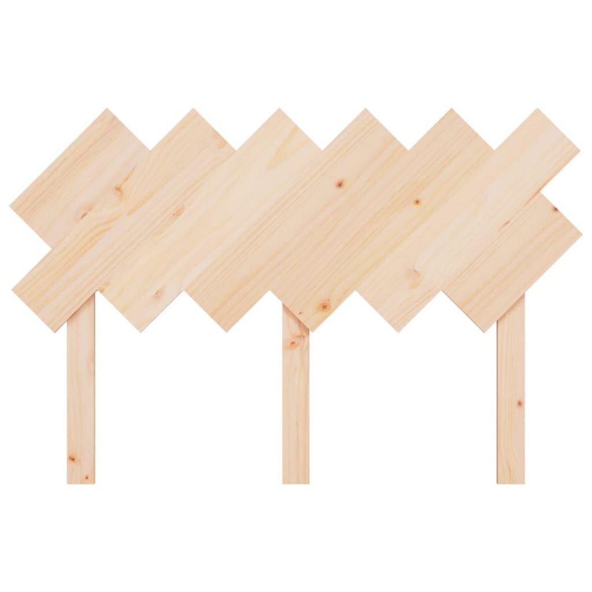 VIDAXL Tete de lit 122,5x3x80,5 cm Bois massif de pin