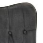 Voir la diapositive 5 : VIDAXL Fauteuil a bascule Noire vintage Toile