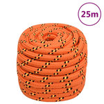 VIDAXL Corde de bateau Orange 20 mm 25 m Polypropylene