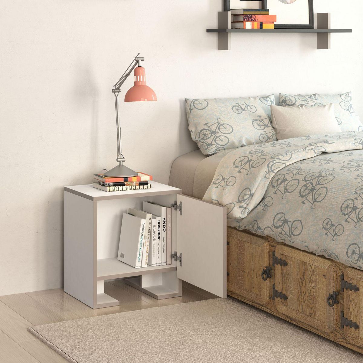 TOILINUX Table de chevet Payti