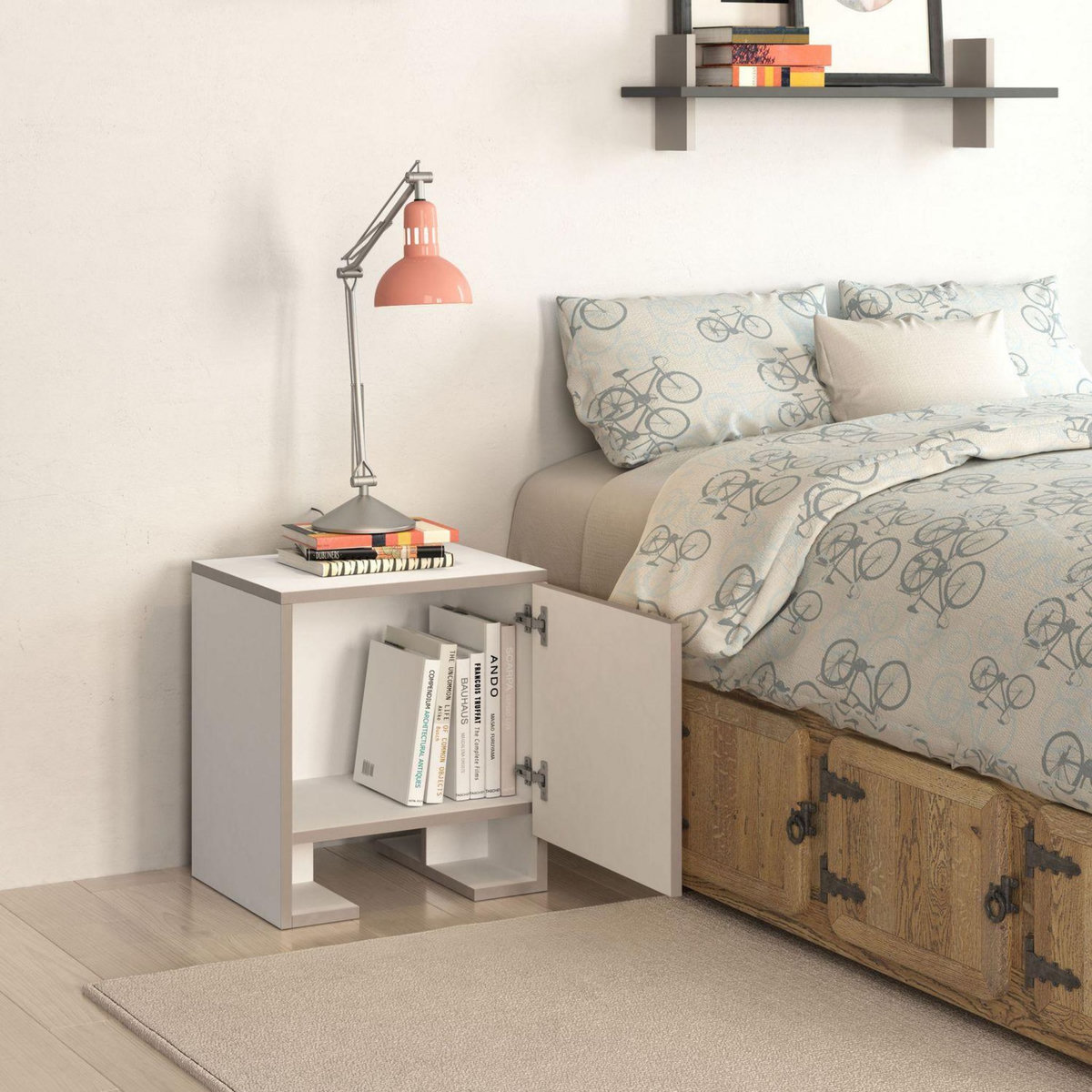 TOILINUX Table de chevet Payti