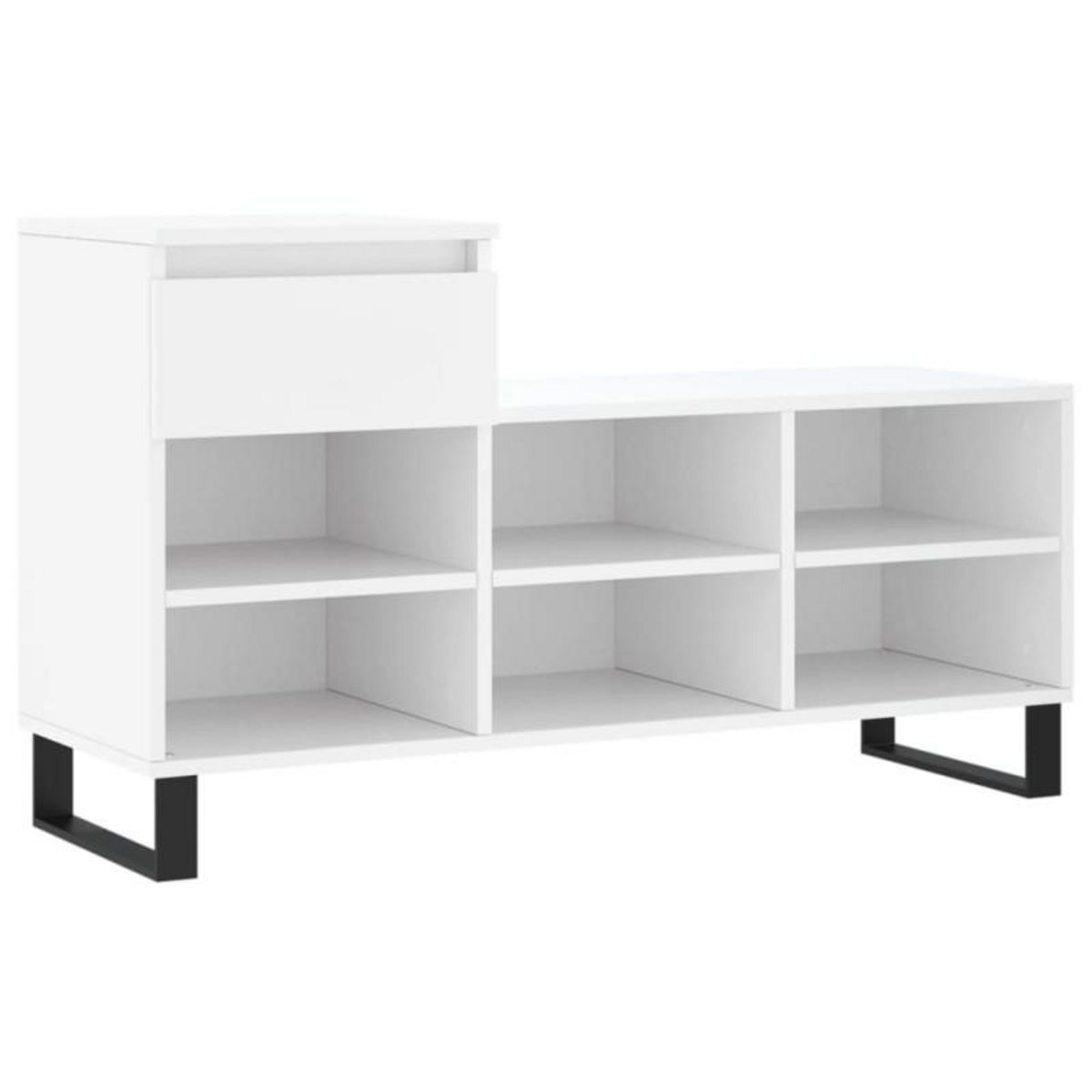 VIDAXL Armoire à chaussures Blanc 102x36x60 cm Bois d ingénierie