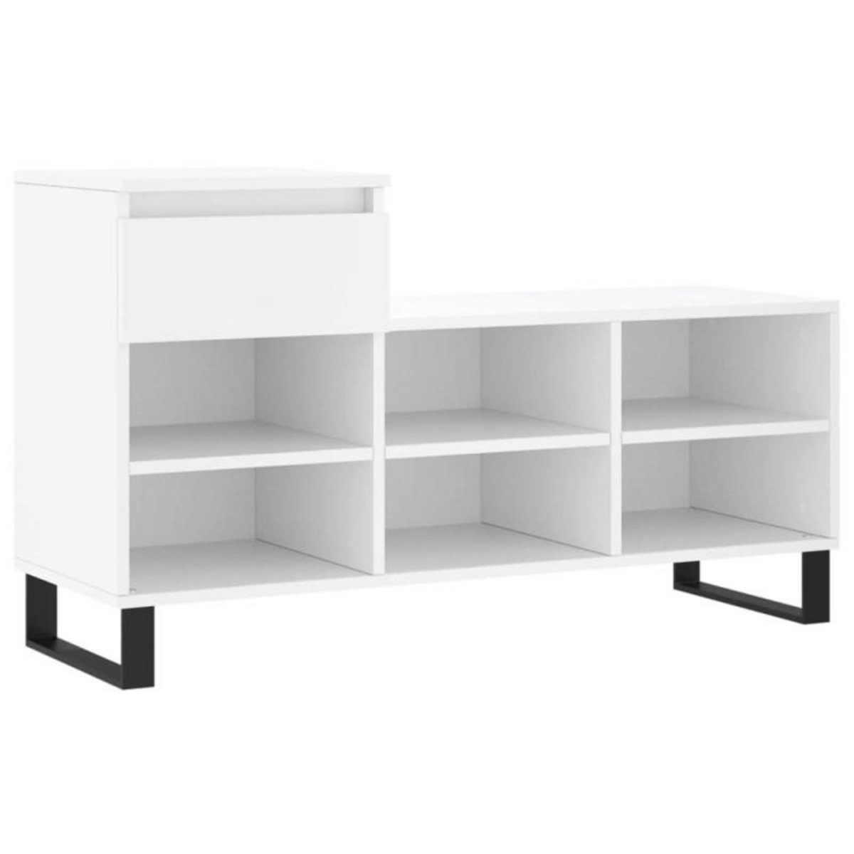 VIDAXL Armoire à chaussures Blanc 102x36x60 cm Bois d ingénierie