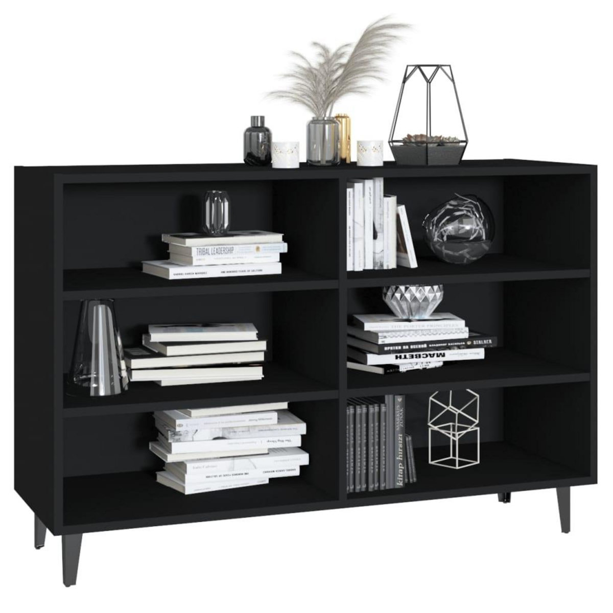 VIDAXL Buffet noir 103,5x35x70 cm bois d'ingenierie