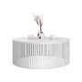 Voir la diapositive 2 : BEST MOBILIER Sally - table basse ronde - blanc - 75 cm