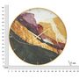 Voir la diapositive 5 : Paris Prix Horloge Murale en Verre  Mity  80cm Multicolore