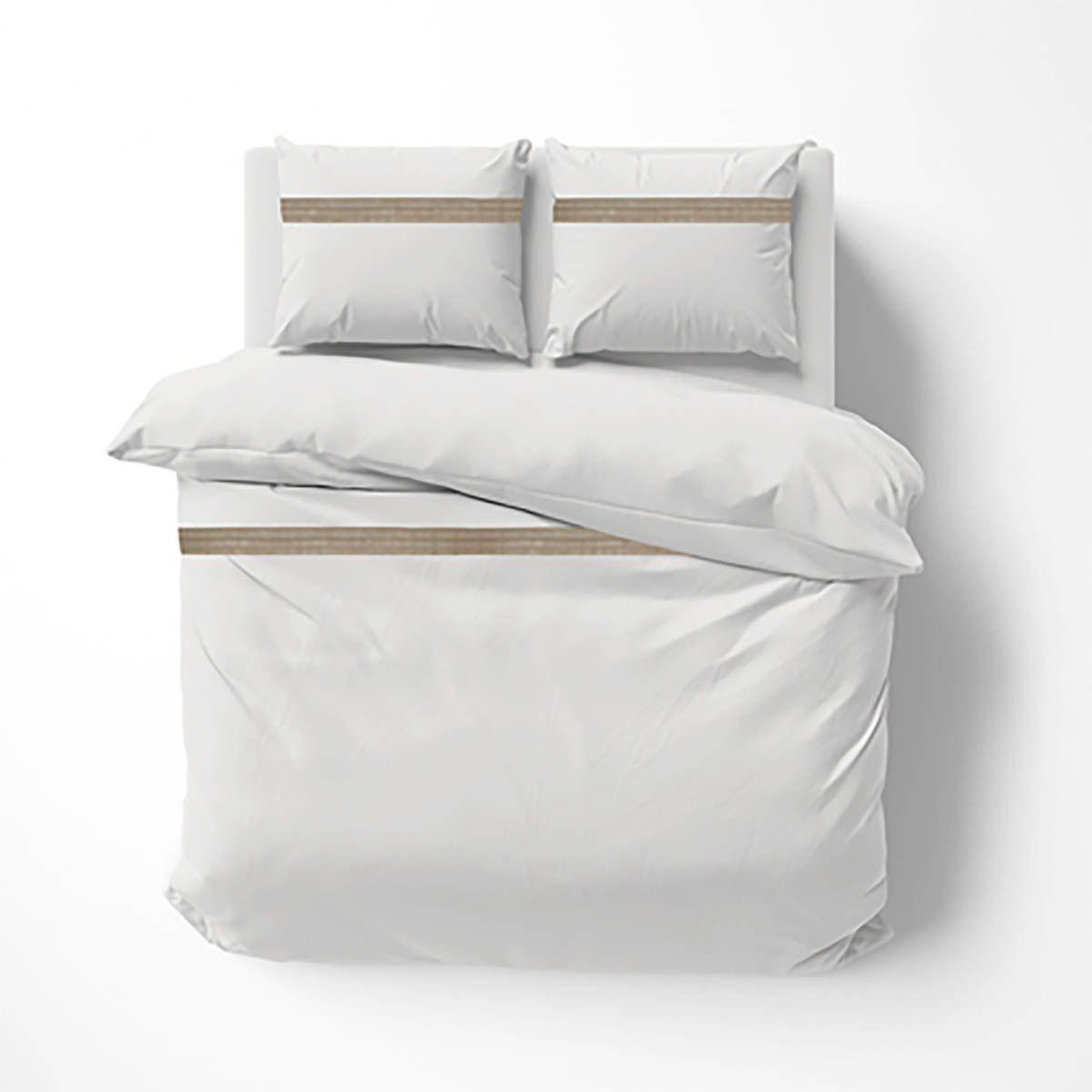 Voir la diapositive 3 : Douceur d'Intérieur Parure de lit 3 pièces  laly  240x220cm blanc