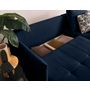 Voir la diapositive 4 : BEST MOBILIER Petra - canapé d'angle réversible - convertible avec coffre - 4 places - en velours