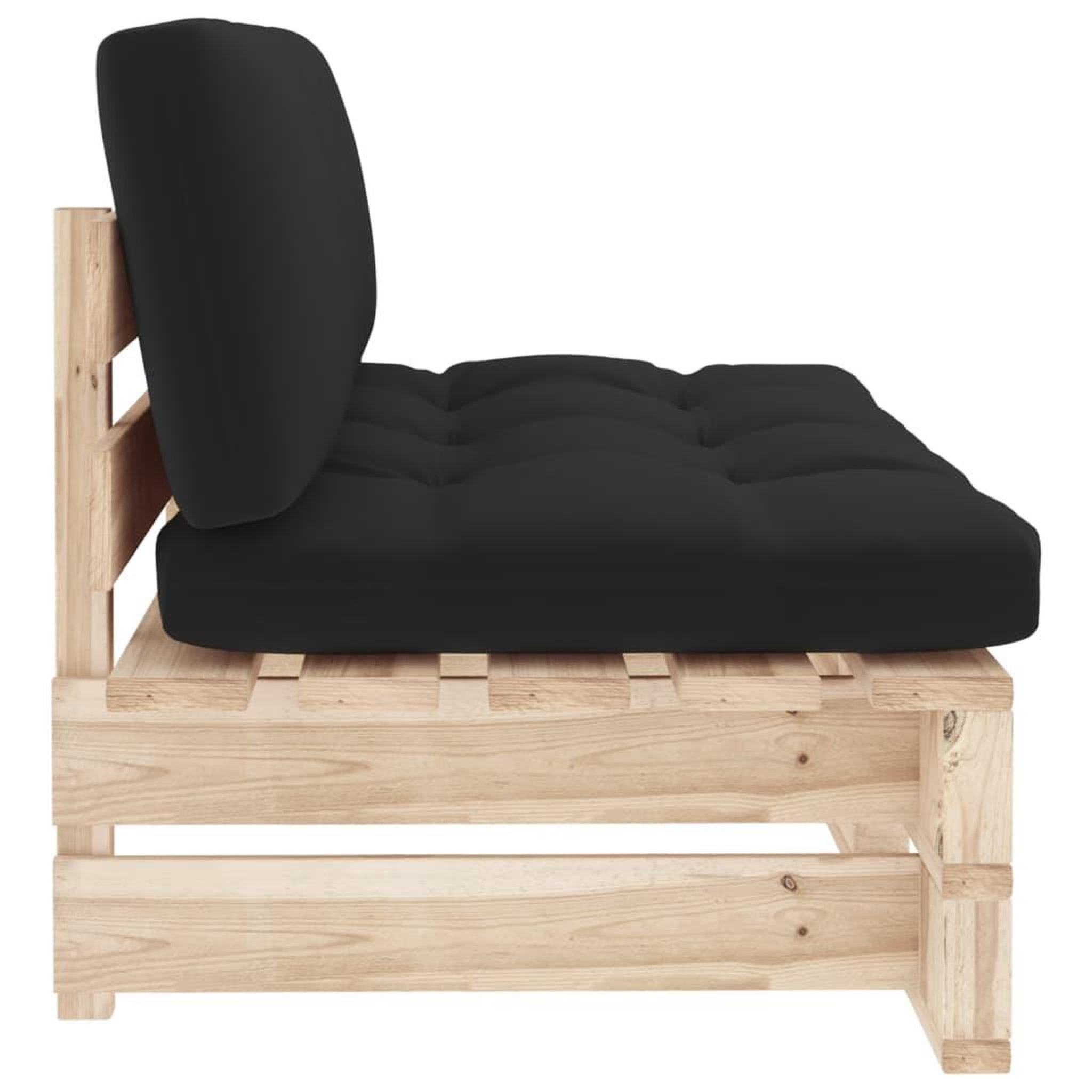 Voir la diapositive 4 : VIDAXL Canape central palette de jardin bois de pin impregne