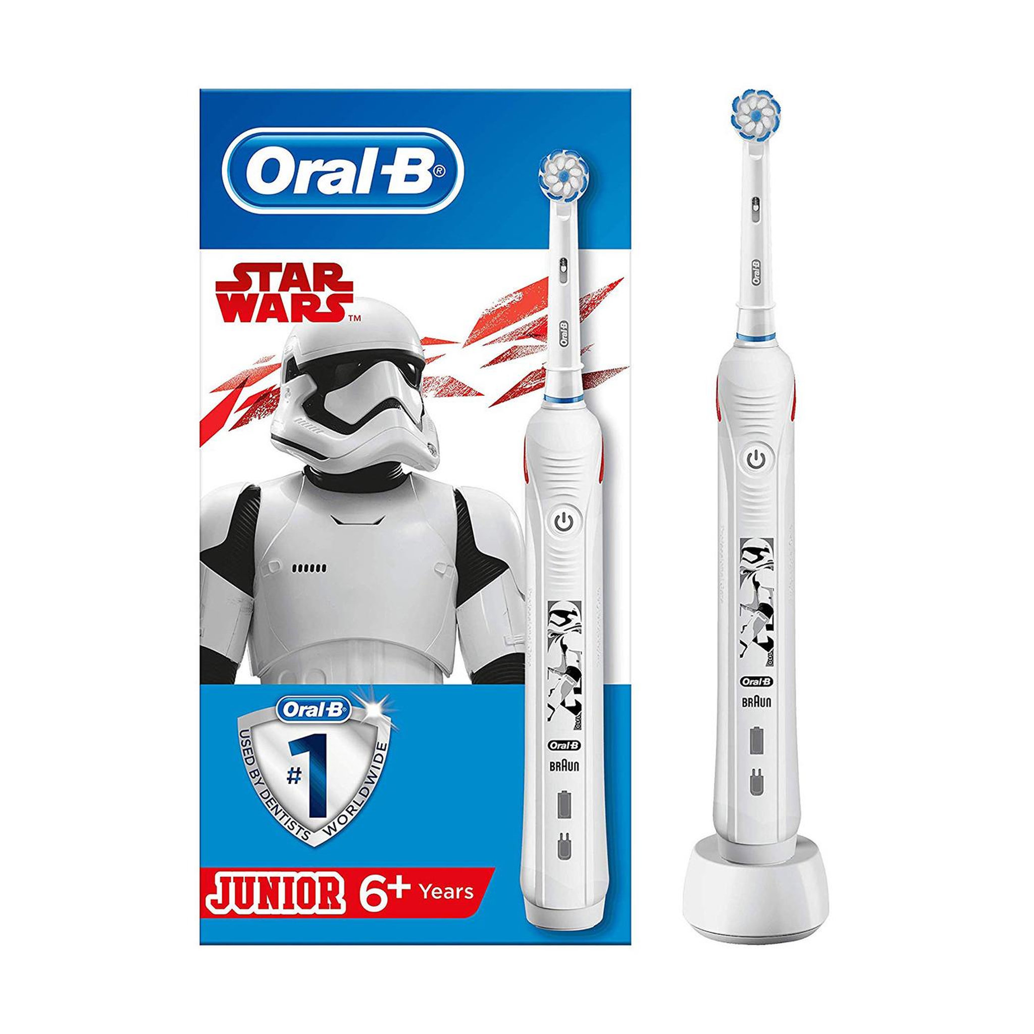 ORAL B Oral-b pro2 junior starwars enfant brosse à dents rotative oscillante blanc