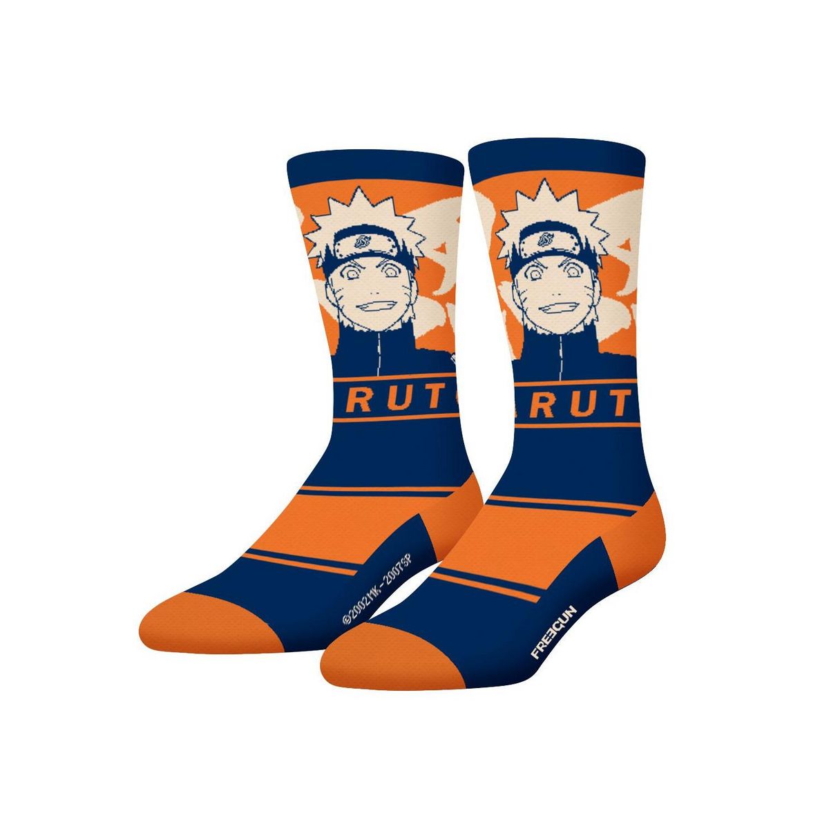 FREEGUN Lot de 4 paires de chaussettes enfant Naruto Shippuden