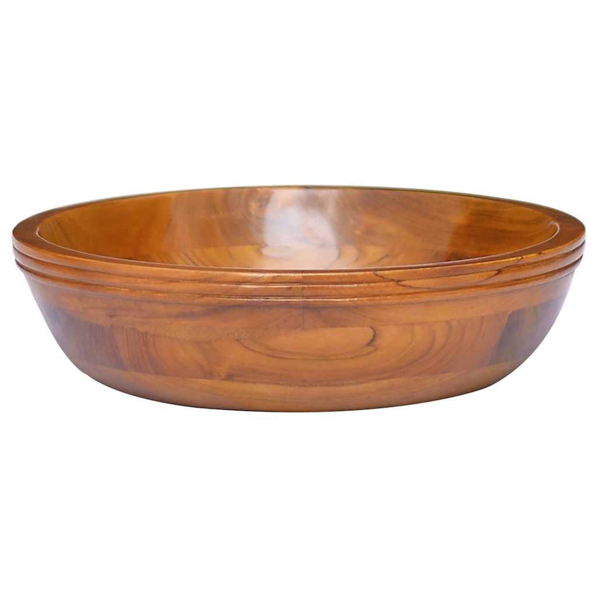 Voir la diapositive 3 : VIDAXL Lavabo Bois de teck massif Φ40x10 cm