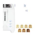 CLATRONIC Grille pain Clatronic TA 3801 2 tranches 750 W blanc