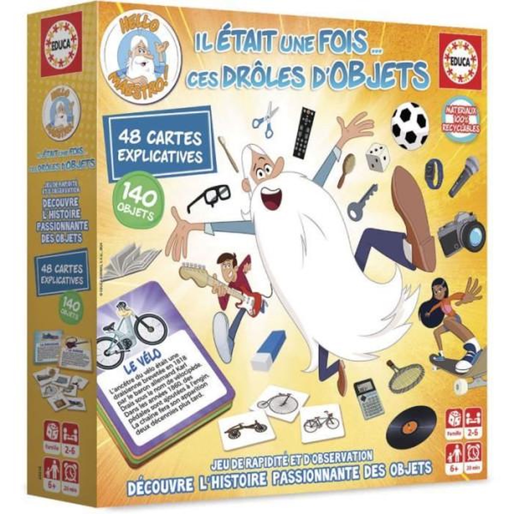 EDUCA Jeu de rapidité - EDUCA - Il Était Une Fois... Ces Drôles d'Objets - Observation et découverte historique des 6 ans