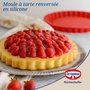 Voir la diapositive 2 : DR.OETKER Moule à tarte en silicone rouge de 26 cm Dr. Oetker Flexxibel Love