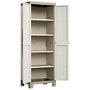 Voir la diapositive 2 : Keter Keter Armoire de rangement a etageres Excellence Beige et taupe 182 cm