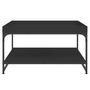Voir la diapositive 4 : VIDAXL Table basse noir 80x80x45 cm bois d ingénierie et fer