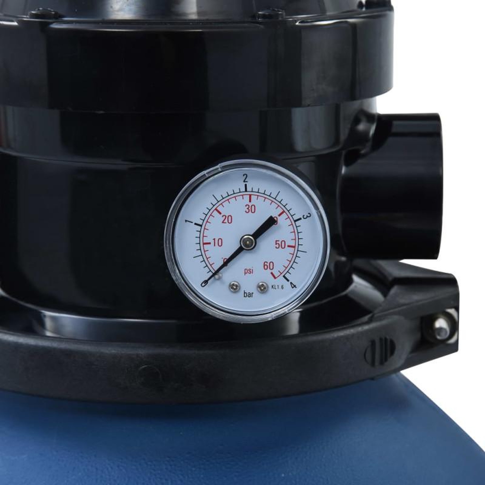 Voir la diapositive 6 : VIDAXL Filtre a sable pour piscine avec vanne 4 positions bleu 300 mm