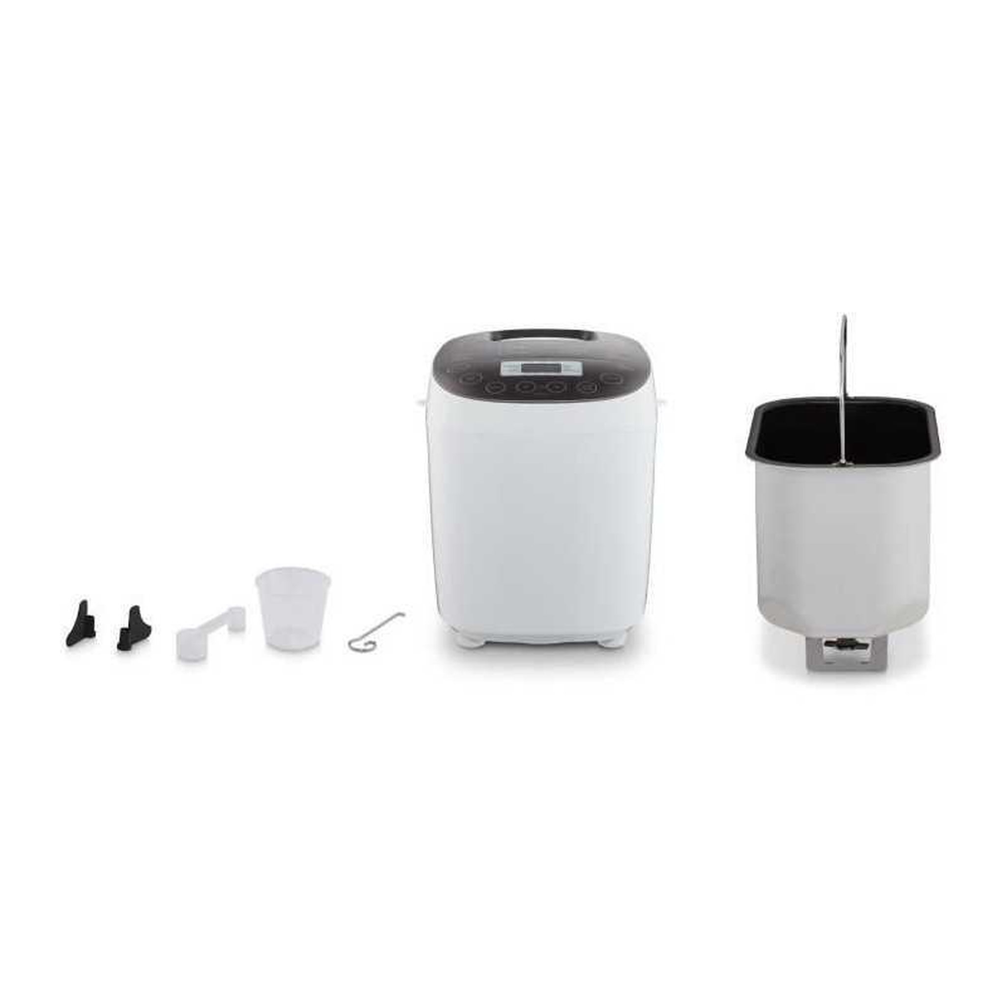 Voir la diapositive 4 : Medion Machine à pain medion 950w blanche, 19 programmes, capacité 1,8 kg, écran lcd et minuterie jusqu'à 15 h, 3 niveaux de coloration de croûte