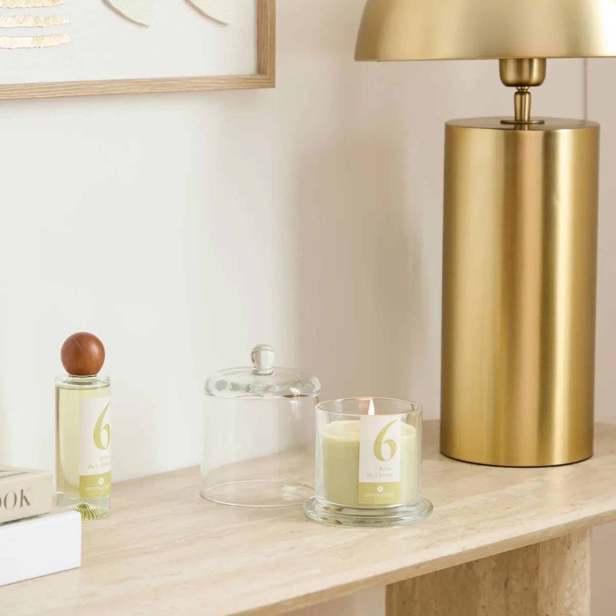 Voir la diapositive 4 : ATMOSPHERA Bougie parfumée en verre  numia  240g zeste de citron