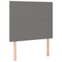 Voir la diapositive 4 : VIDAXL Tete de lit a LED Gris fonce 100x5x118/128 cm Tissu