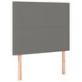 Voir la diapositive 4 : VIDAXL Tete de lit a LED Gris fonce 100x5x118/128 cm Tissu