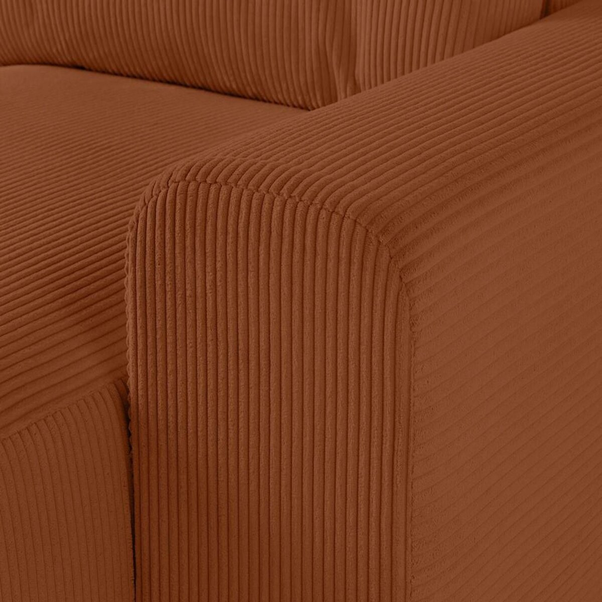 LISA DESIGN Garance - canapé modulable d'angle gauche - 8 places - en velours côtelé