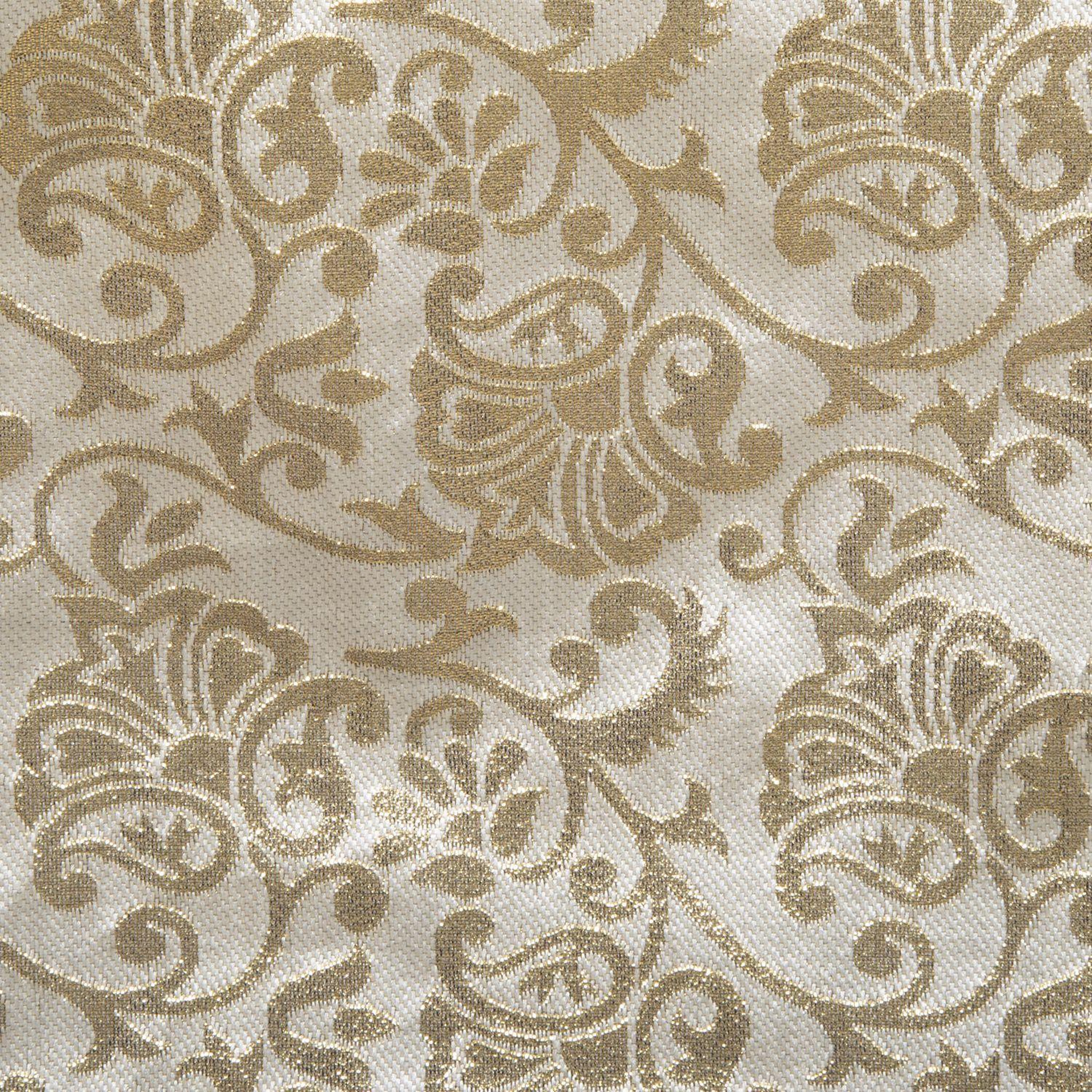 Voir la diapositive 2 : FEERIC LIGHT & CHRISTMAS Nappe rectangulaire à impression baroque - 140 x 360 cm - Dorée