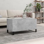VIDAXL Table basse Gris beton 90x44,5x45 cm Bois d'ingenierie