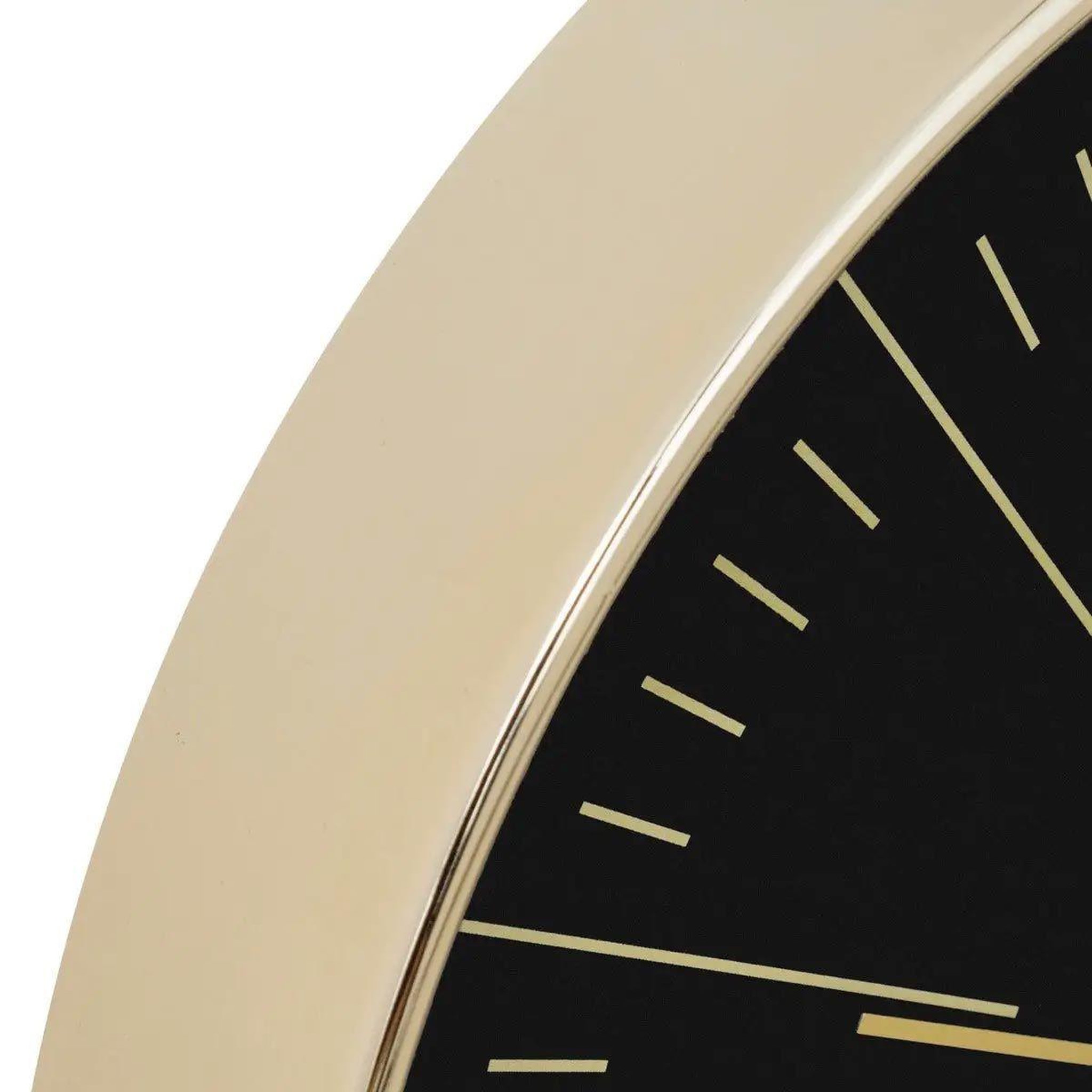 Voir la diapositive 2 : ATMOSPHERA Horloge Murale Design  Edith  30cm Noir & Or