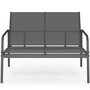Voir la diapositive 3 : ID MARKET Salon de jardin bas TOLEDE 4 places avec canapé, fauteuils et table gris anthracite