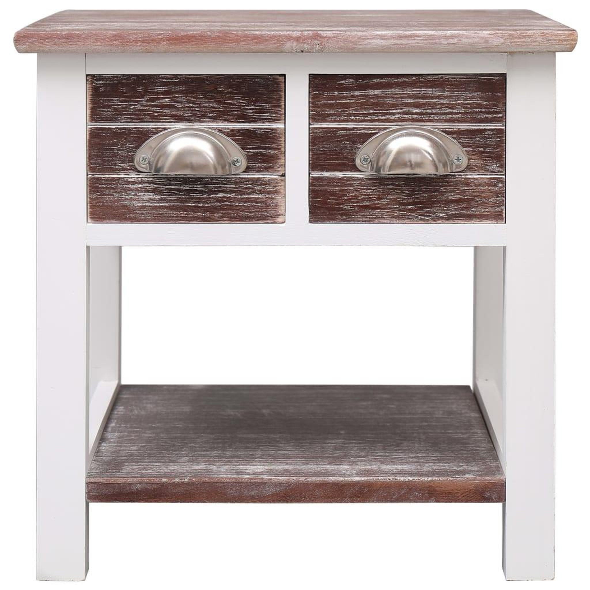 Voir la diapositive 2 : VIDAXL Table d'appoint Marron 40x40x40 cm Bois de Paulownia