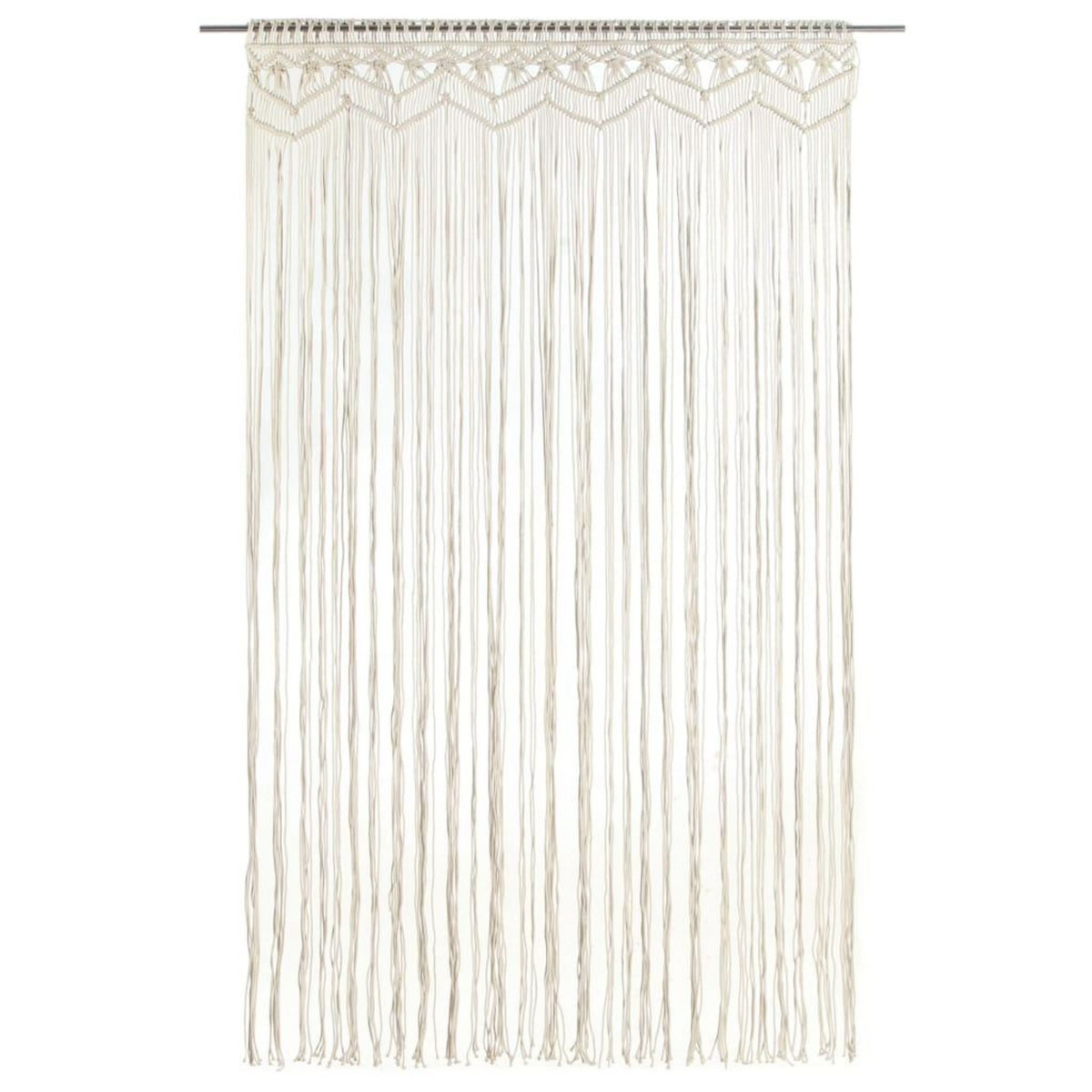 VIDAXL Rideau en macrame 140x240 cm Coton