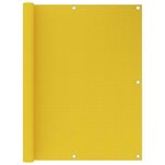 VIDAXL Ecran de balcon Jaune 120x400 cm PEHD