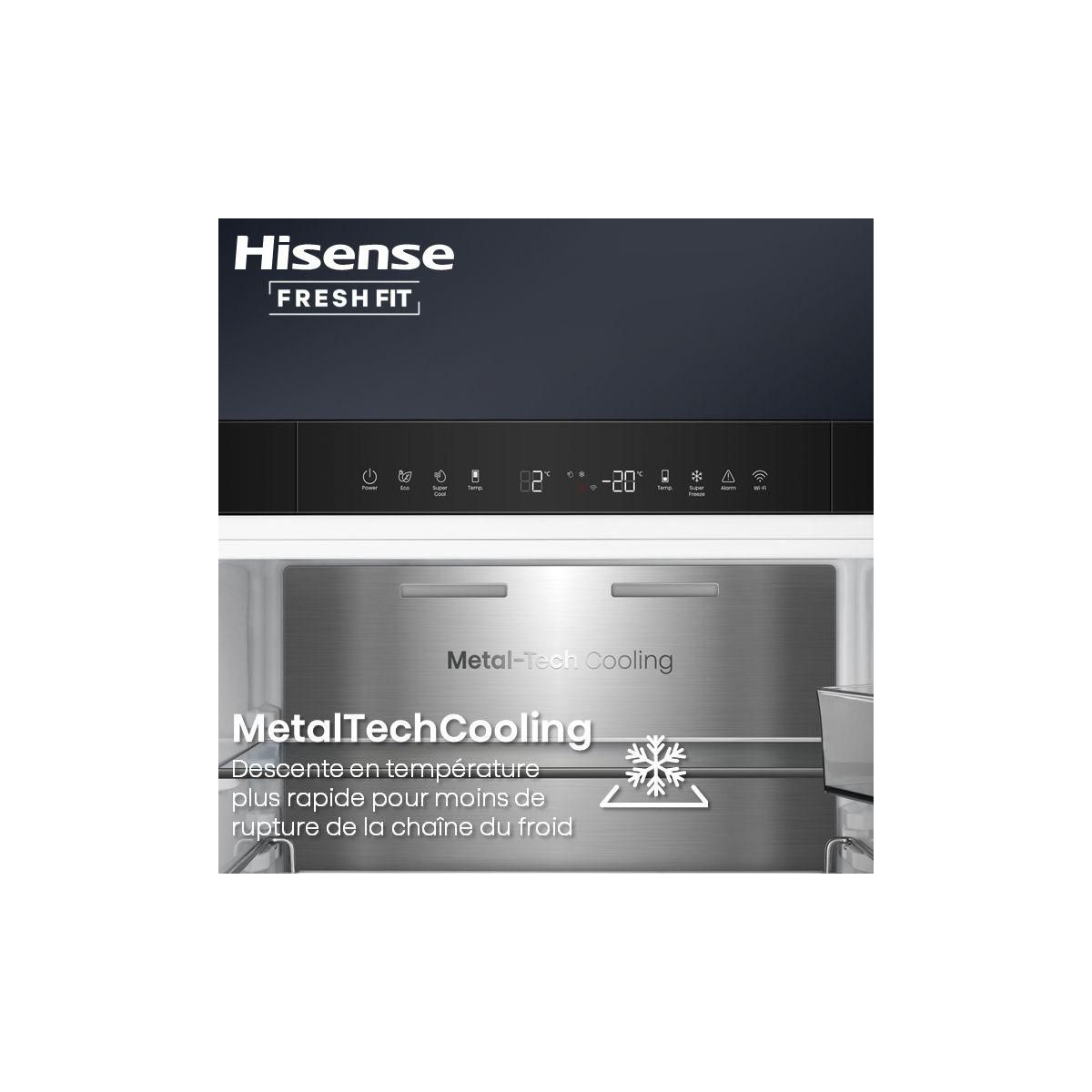 Hisense Réfrigérateur combiné RB5K330GSFC freshfit