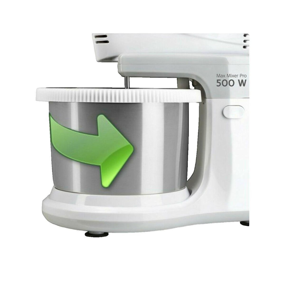 HAGER Batidora-Amasadora Haeger 5608475009471 bol en acier inoxydable 2 litres blanc