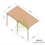 Voir la diapositive 3 : JARDIDECO Pergola adossée en bois Montpellier 600 x 300 cm - Maderland