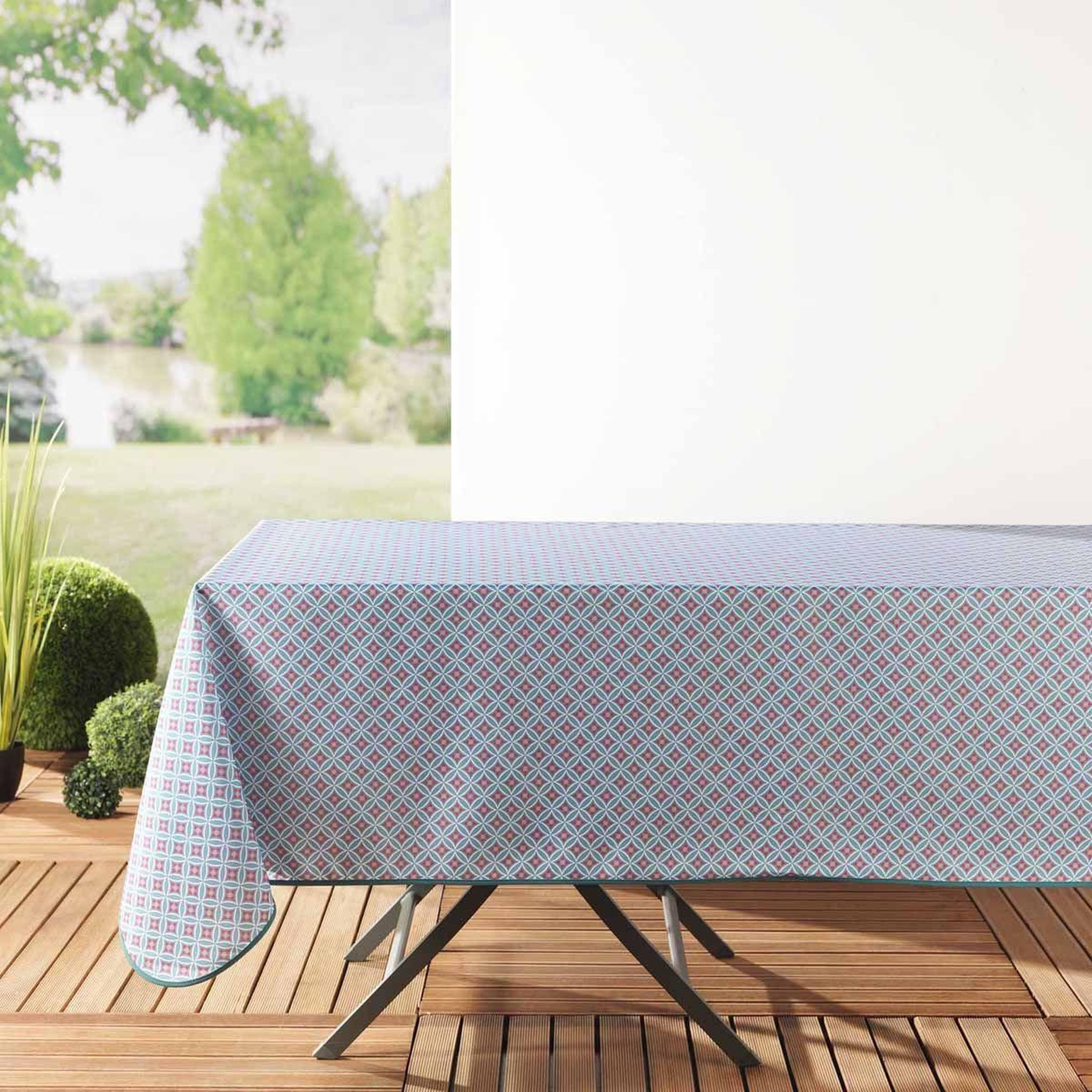 Douceur d'Intérieur Nappe antitache  havana  150x240cm menthe