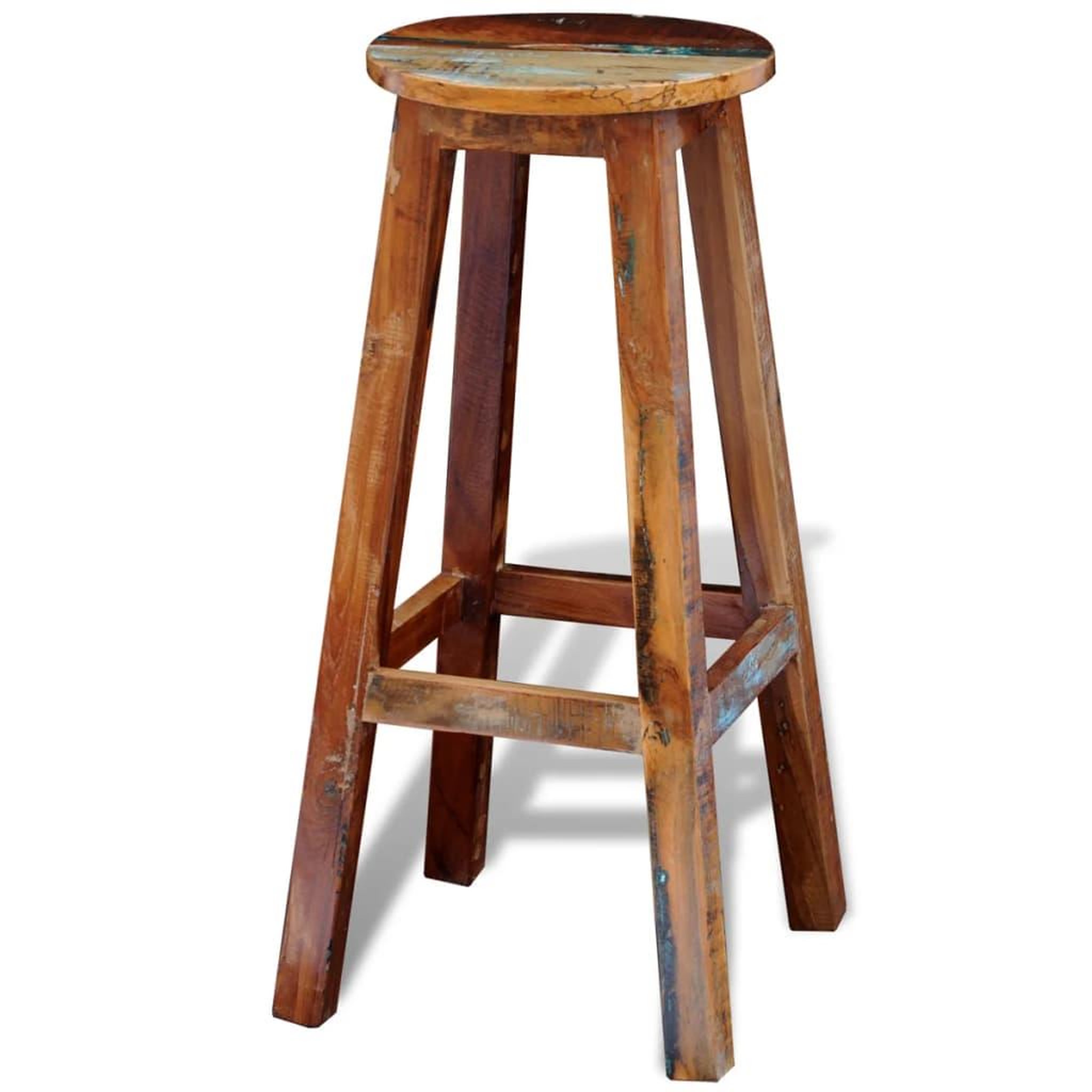 VIDAXL Tabouret de bar bois de recuperation massif