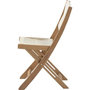 Voir la diapositive 3 : MARKET24 Set bistrot pliable en bois d'acacia FSC avec tressage en corde beige - 2 personnes - MAKENA