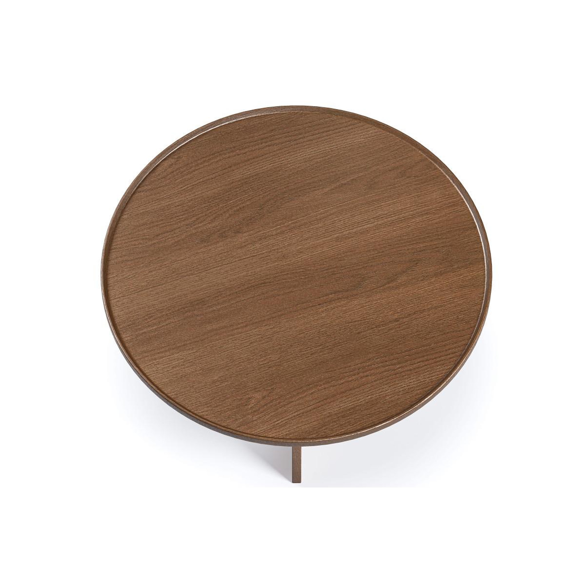Voir la diapositive 4 : Paris Prix Table basse ronde  cala  83cm noyer