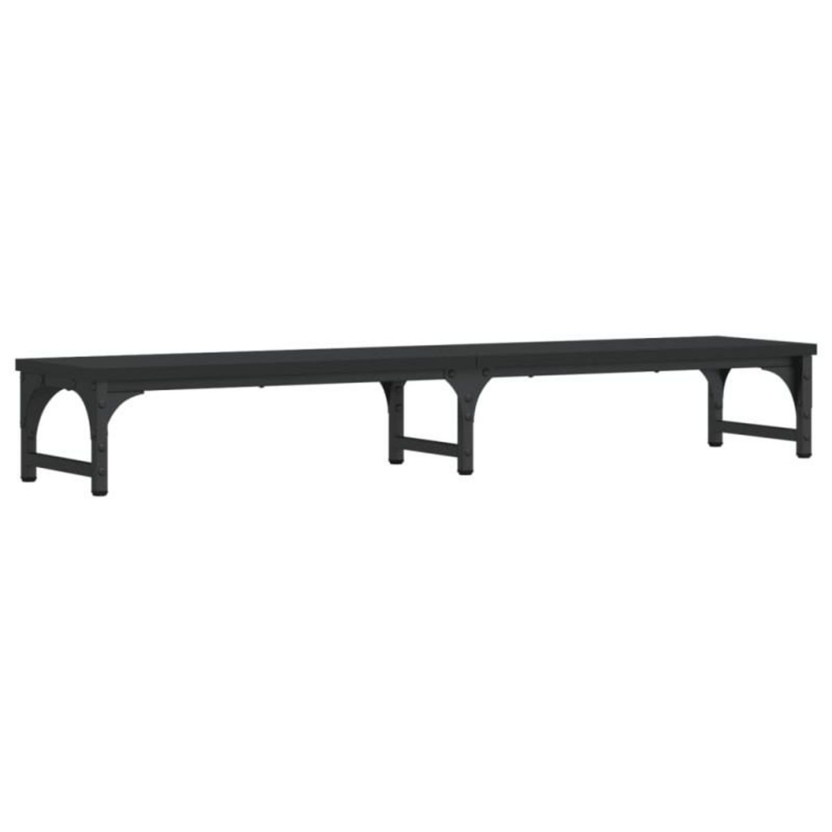 VIDAXL Support de moniteur noir 105x23x15,5 cm bois d ingénierie