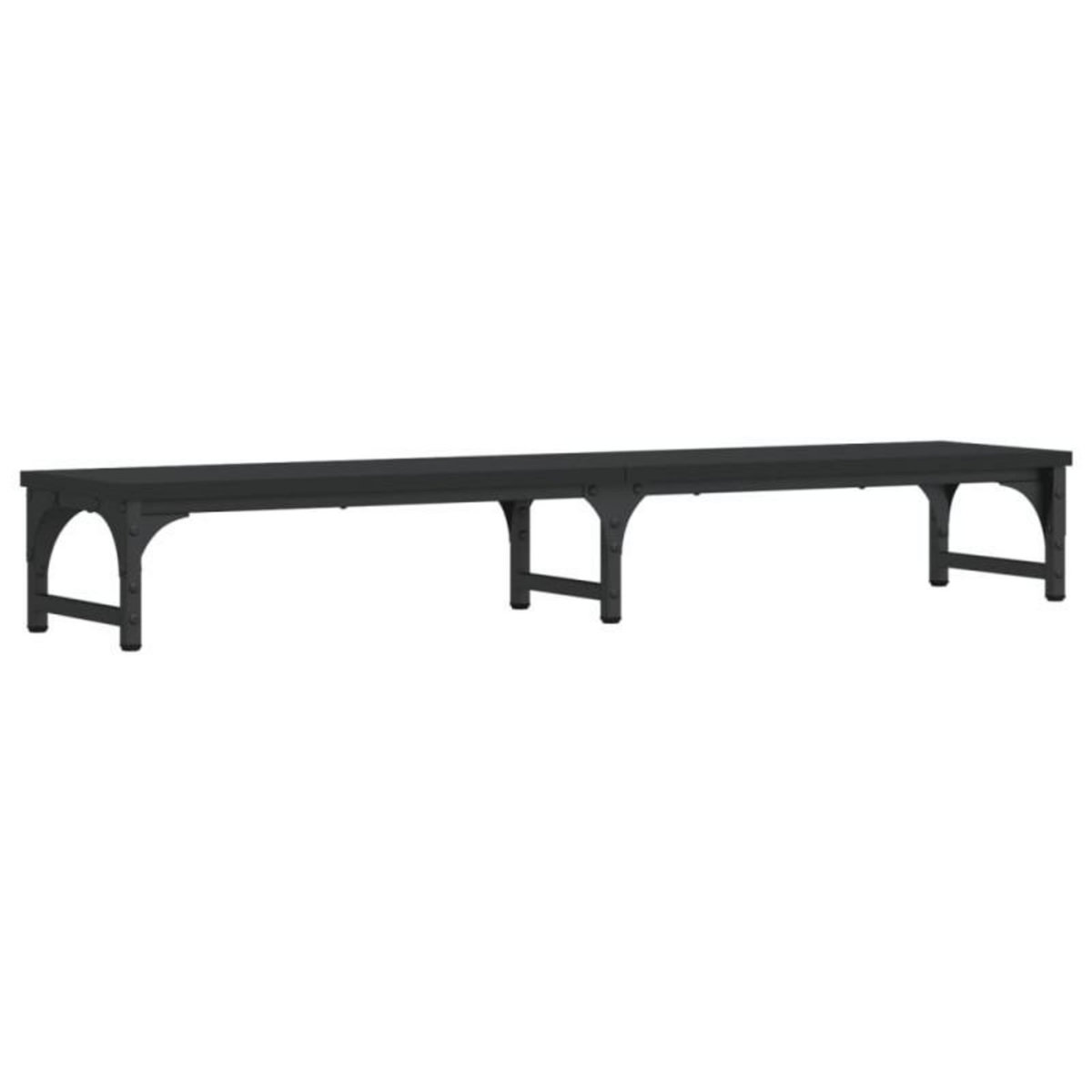 VIDAXL Support de moniteur noir 105x23x15,5 cm bois d ingénierie