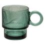 Voir la diapositive 2 : SECRET DE GOURMET Lot de 6 Mugs en Verre  Lorène  30cl Émeraude