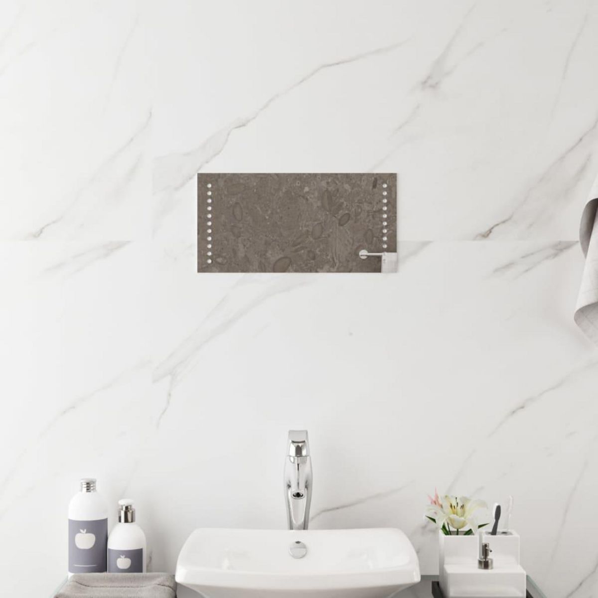 VIDAXL Miroir de salle de bain a LED 20x40 cm