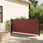 VIDAXL Auvent lateral retractable marron 120x500 cm